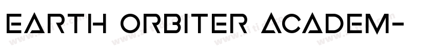 Earth Orbiter Academ字体转换